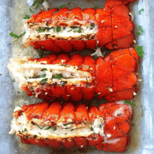 maine Lobster Tails with Herb Butter