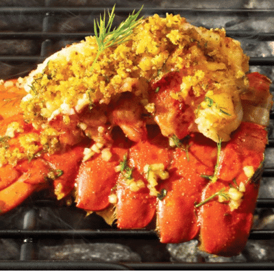 maine Lobster Tails with Parmesan Crust