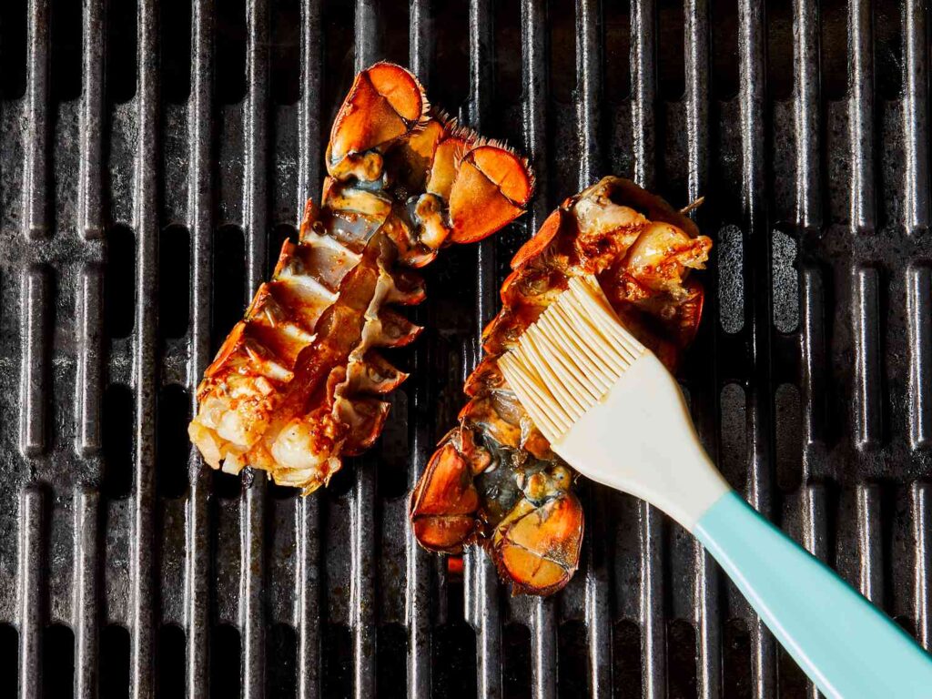 Grilled Rock Lobster Tails recipe
