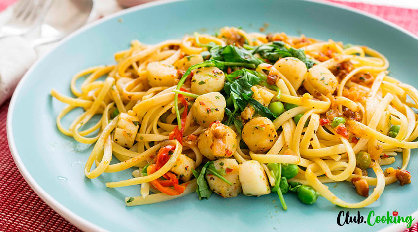 Bay Scallop Pasta recipe