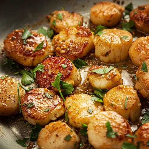 Asian Fried Scallops