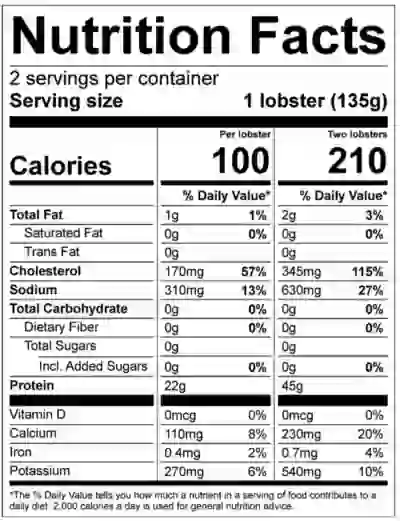 Lobster Nutrition Factors